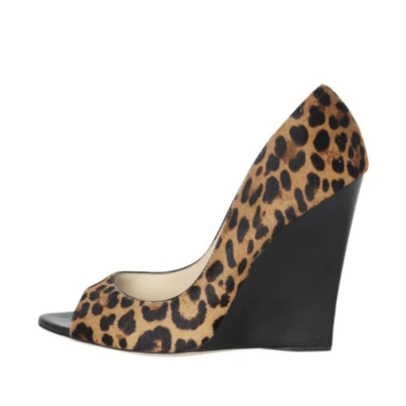 Never Worn Jimmy Choo Pony Style Calfskin Wedges - Picture 5 of 6